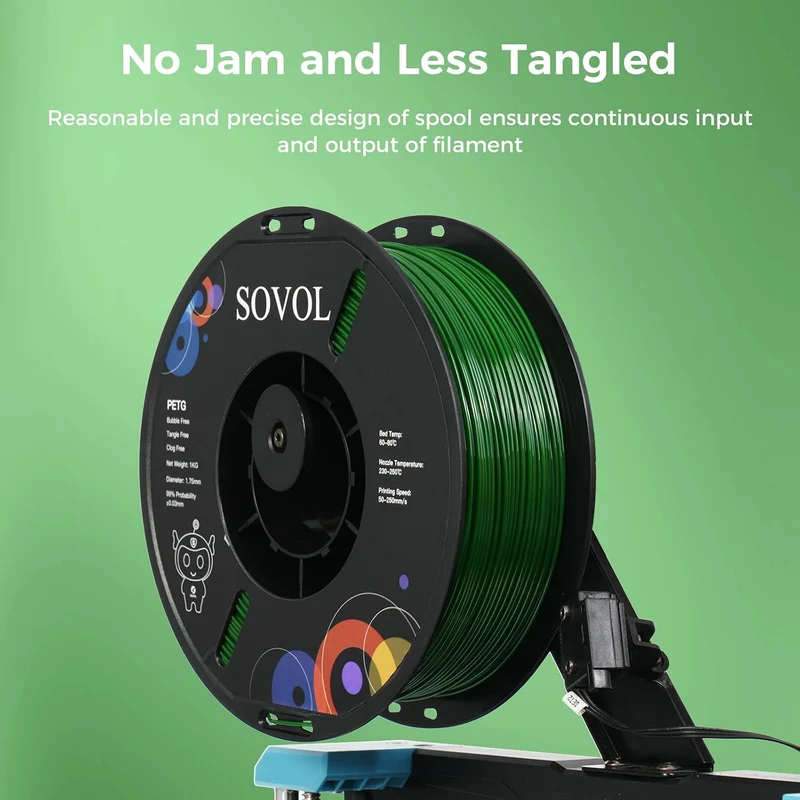 Sovol Green PETG 3D Printer Filament