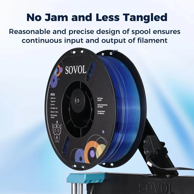 Sovol Gradient Blue White PETG Filament