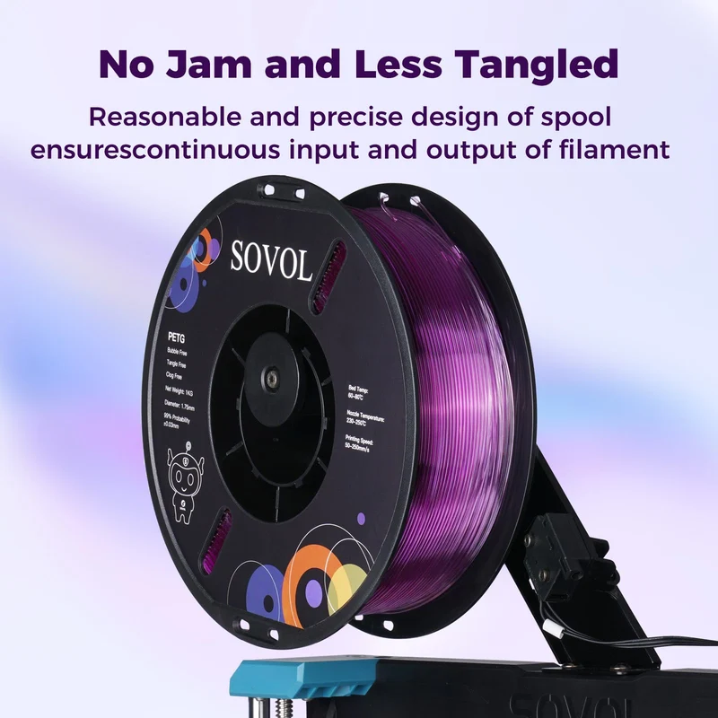 Sovol Gradient Purple White PETG Filament