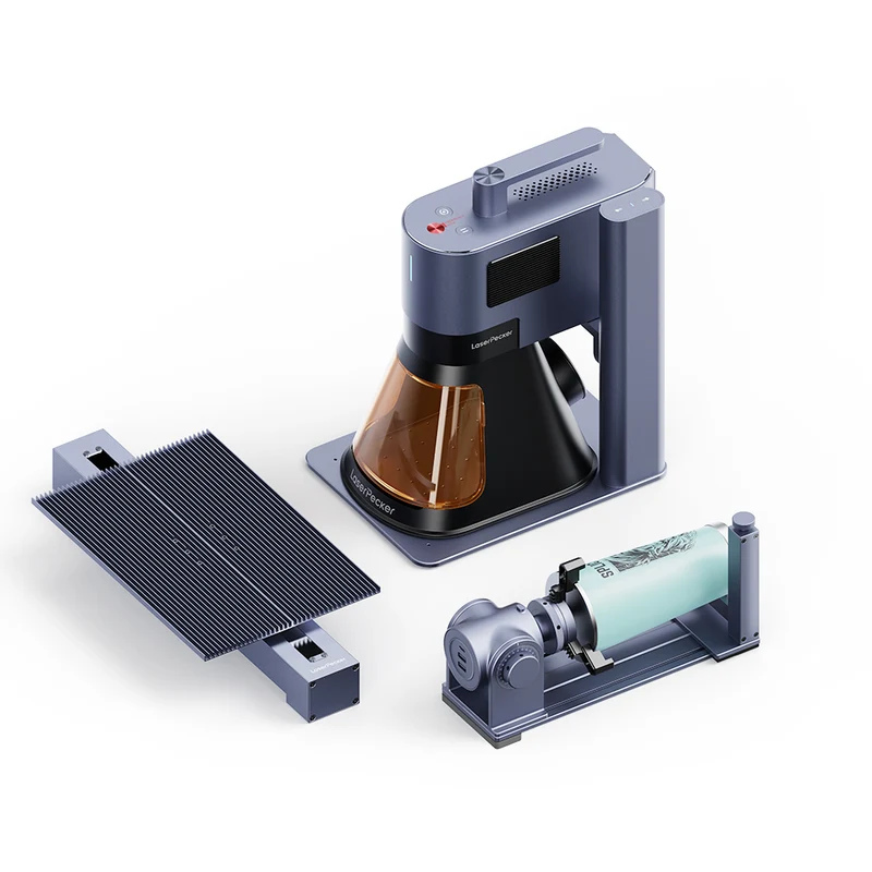 LaserPecker LP5 Fiber + Diode Laser Engraver - Business Bundle
