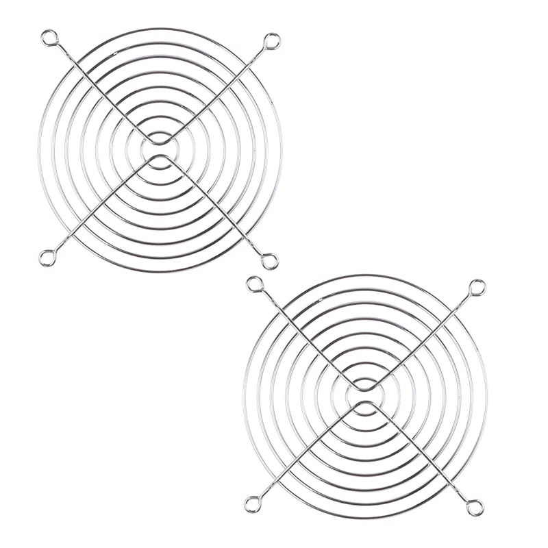 2x 120 mm Metallgitterschutz Fingerschutz Kühlerlüfter Schutzhülle für Lüfter