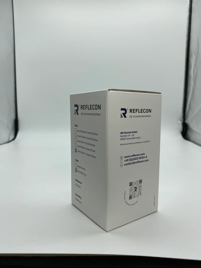 Standard-Haftpunkte 6 mm retroreflektierend geeignet für Laserscanner 10.000 Stück