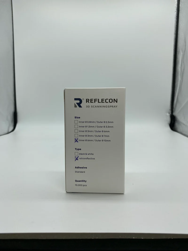 Standard-Haftpunkte 6 mm retroreflektierend geeignet für Laserscanner 10.000 Stück