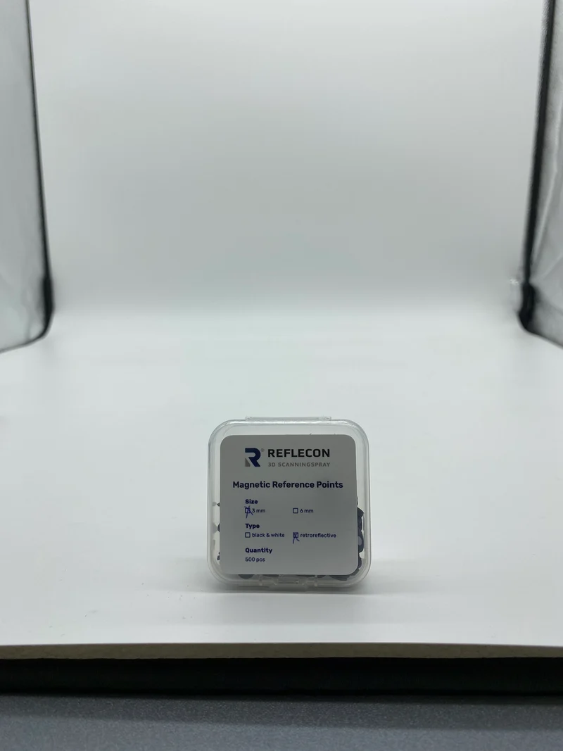 Magnetische Punkte 3mm Schwarz/Weiß geeignet für Strukturlichtscanner 500 Stück