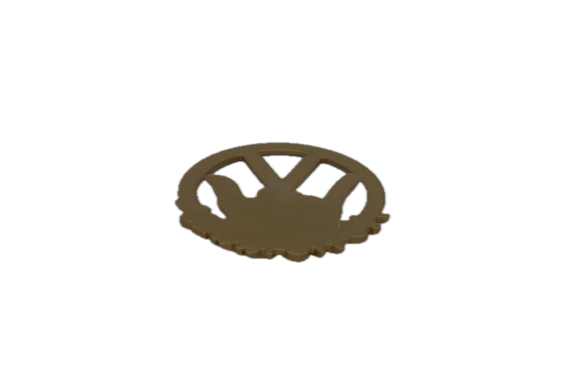 No Worries Emblem | inspiriert vom Käfer & Bulli Klassiker, 3D-gedruckt