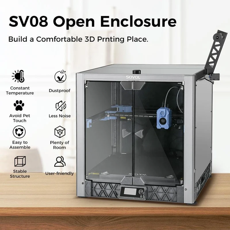 SV08 Glass Open Enclosure