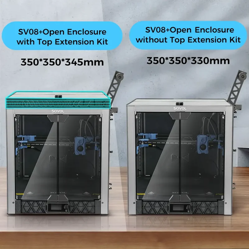SV08 Glass Open Enclosure