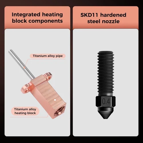 Hardened Steel 0.4/0.6mm Nozzle Kit For SV08/T300