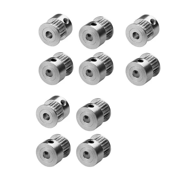 10× 2GT 20Z Zahnriemenscheibe 5mm Bohrung mit Madenschraube für 3D Drucker | euroharry