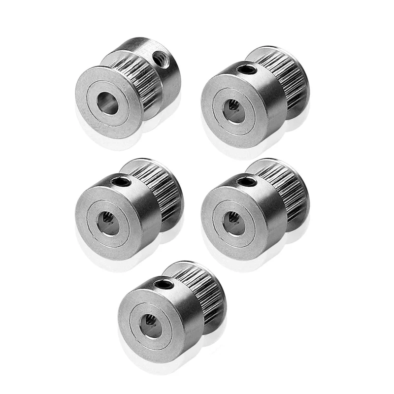 10× 2GT 20Z Zahnriemenscheibe 5mm Bohrung mit Madenschraube für 3D Drucker | euroharry