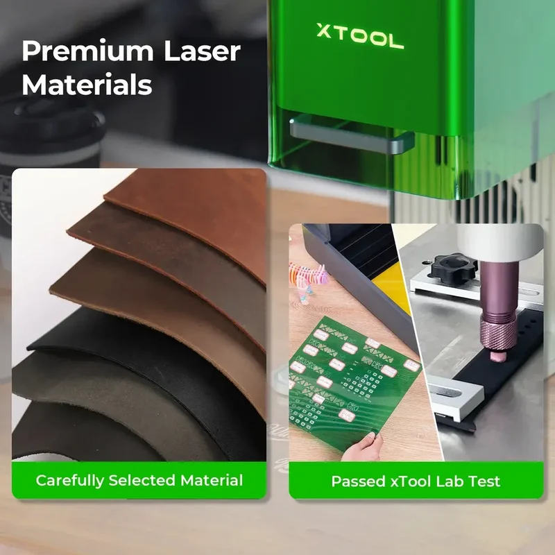 xTool Laser Material Kit – 137-teiliges Materialpaket