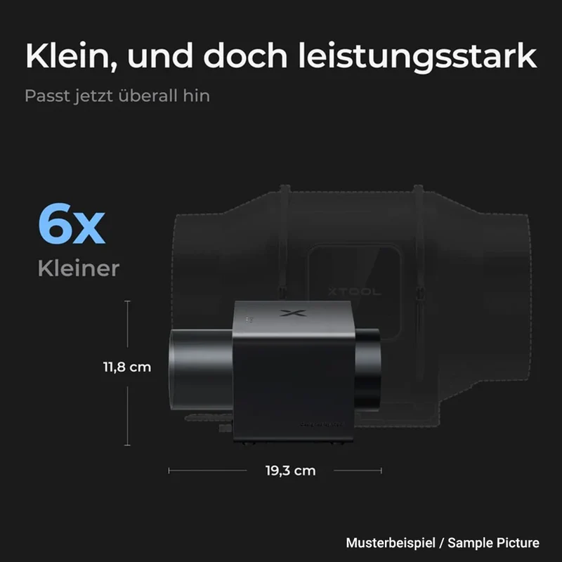 xTool Rohrventilator IF2 passend für xTool Laser