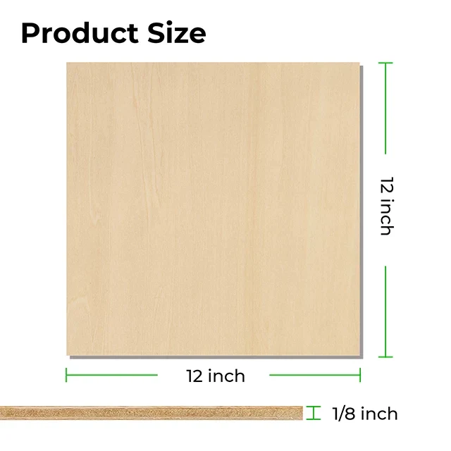 xTool 3 mm Basswood Sperrholz (30 Stück)