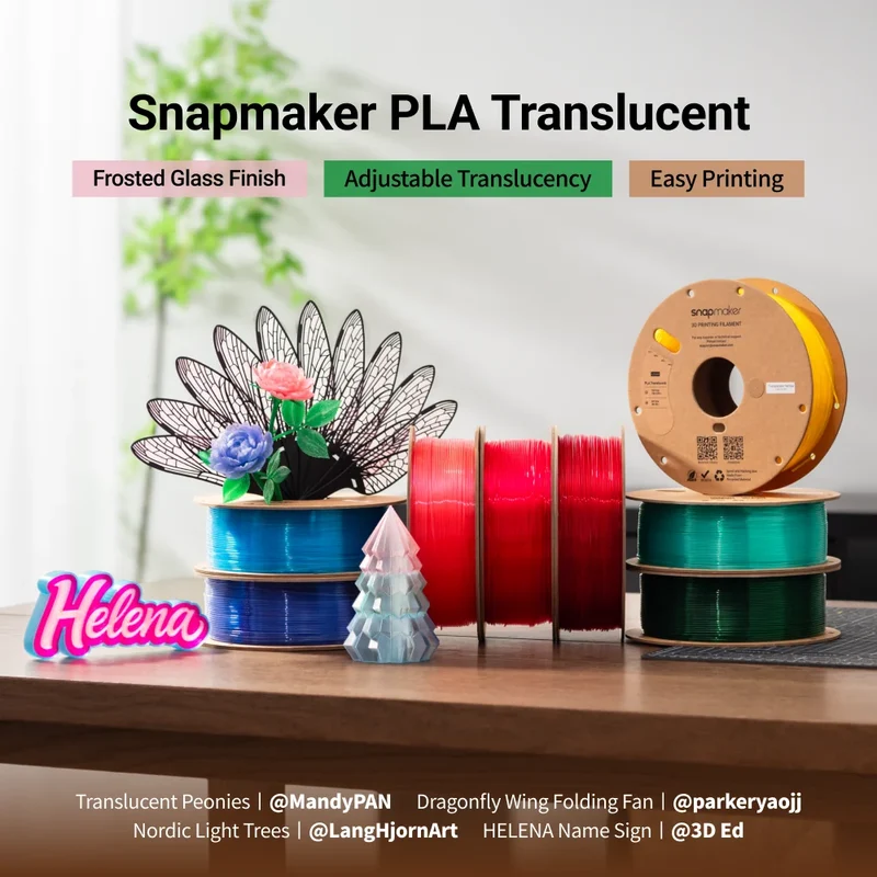 PLA Translucent Filament (RFID) - 1kg