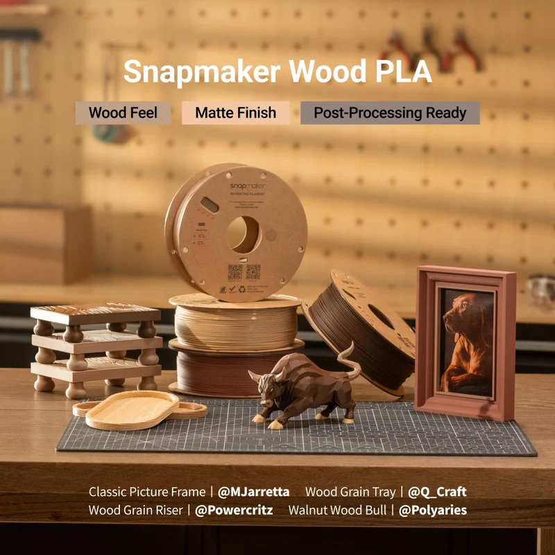 Wood PLA Filament (RFID) - 1kg