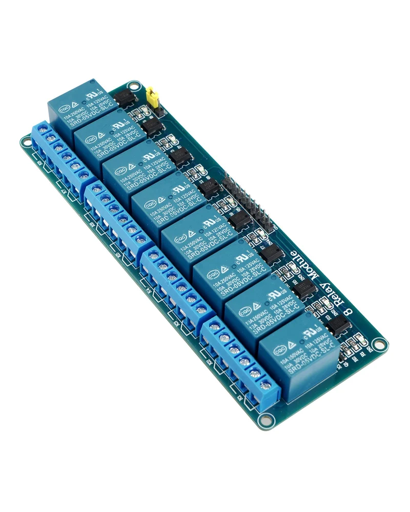 8 Kanal Relais Modul DC 5V Relaismodul mit Optokoppler für Raspberry Pi Arduino TTL Logik PIC DSP AVR ARM Relais (8 Kanal Relais)