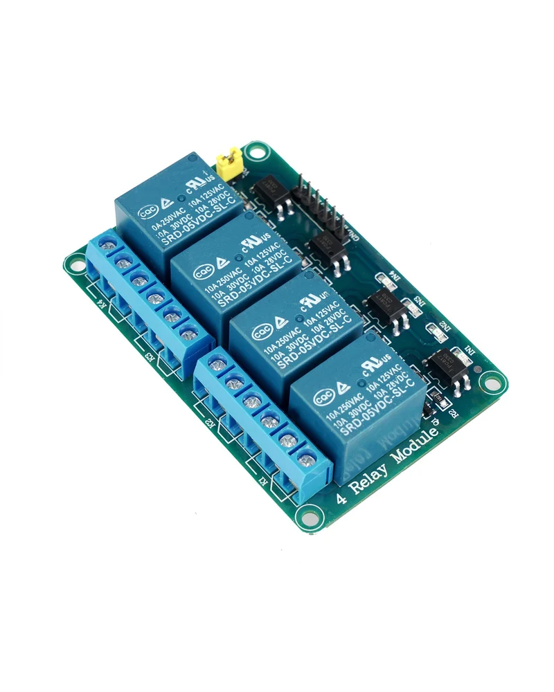 4 Kanal Relais Modul DC 5V Relaismodul mit Optokoppler für Raspberry Pi Arduino TTL Logik PIC DSP AVR ARM Relais(4 Kanal Relais)