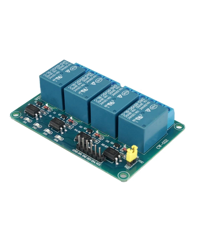 4 Kanal Relais Modul DC 5V Relaismodul mit Optokoppler für Raspberry Pi Arduino TTL Logik PIC DSP AVR ARM Relais(4 Kanal Relais)