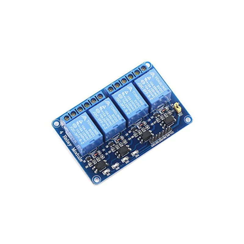4 Kanal Relais Modul DC 5V Relaismodul mit Optokoppler für Raspberry Pi Arduino TTL Logik PIC DSP AVR ARM Relais(4 Kanal Relais)