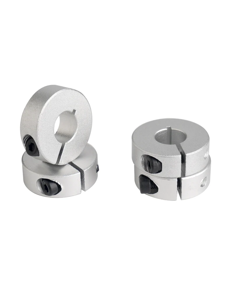4 Stück Clamp Clamps Aluminium Alloy Screw Wave Mounting Ring Wave Collar Clamp Clamps for Robot Technical Equipment Lawn Tractor Garage Doors Storage Tools