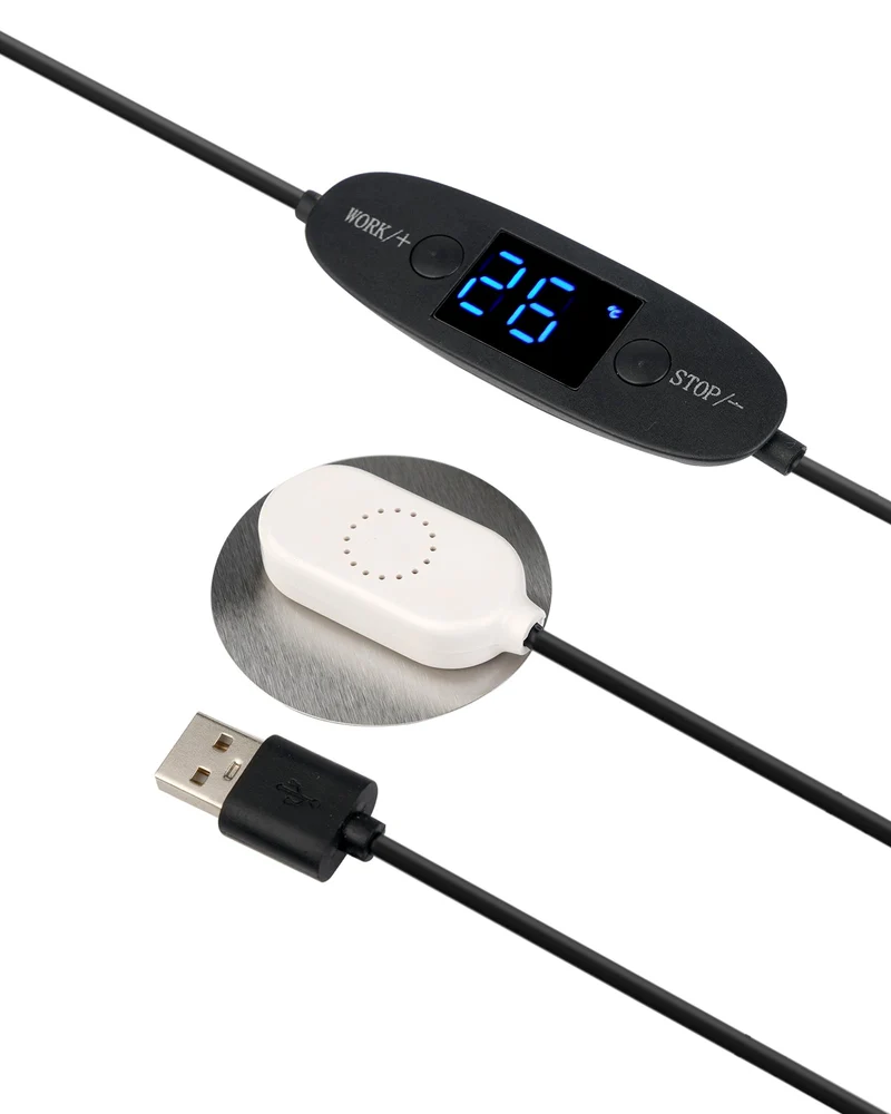 USB Lüfter 80 mm Digitalanzeige Temperatursteuerung – 1×/2× | euroharry