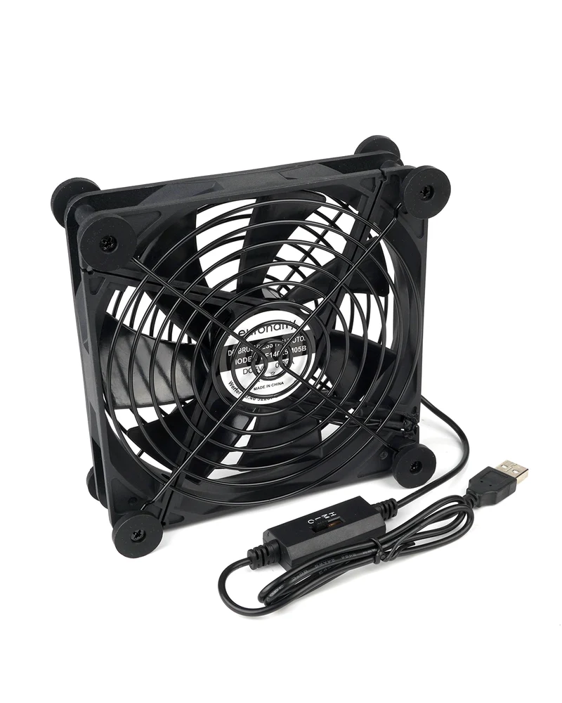 USB Lüfter 140 mm – leise, 5V/0,3A, für PC, TV-Box, Router | euroharry