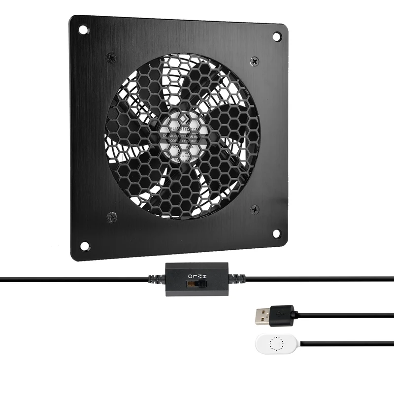 USB Lüfter Thermostat-Steuerung – Alurahmen, leise, 5V | euroharry