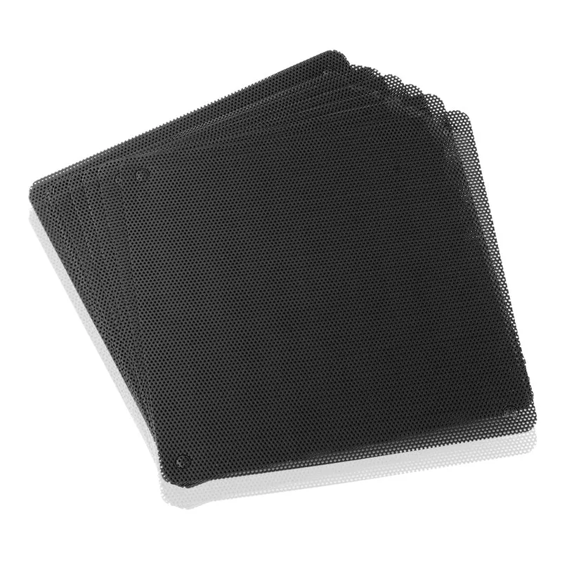 Lüfterabdeckung mit Ultra-feinem Staubfilter Computer PC Lüfter Feinstaubfilter 120mm/140mm Gehäuselüfter Mesh 10Stück (10x 120 * 120mm, Schwarz)