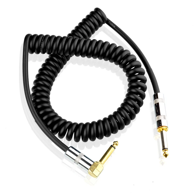 Gitarrenkabel 3m 10ft 1/4 Zoll 6,5mm E-Gitarre Bass Musikinstrument Frühling Kabel