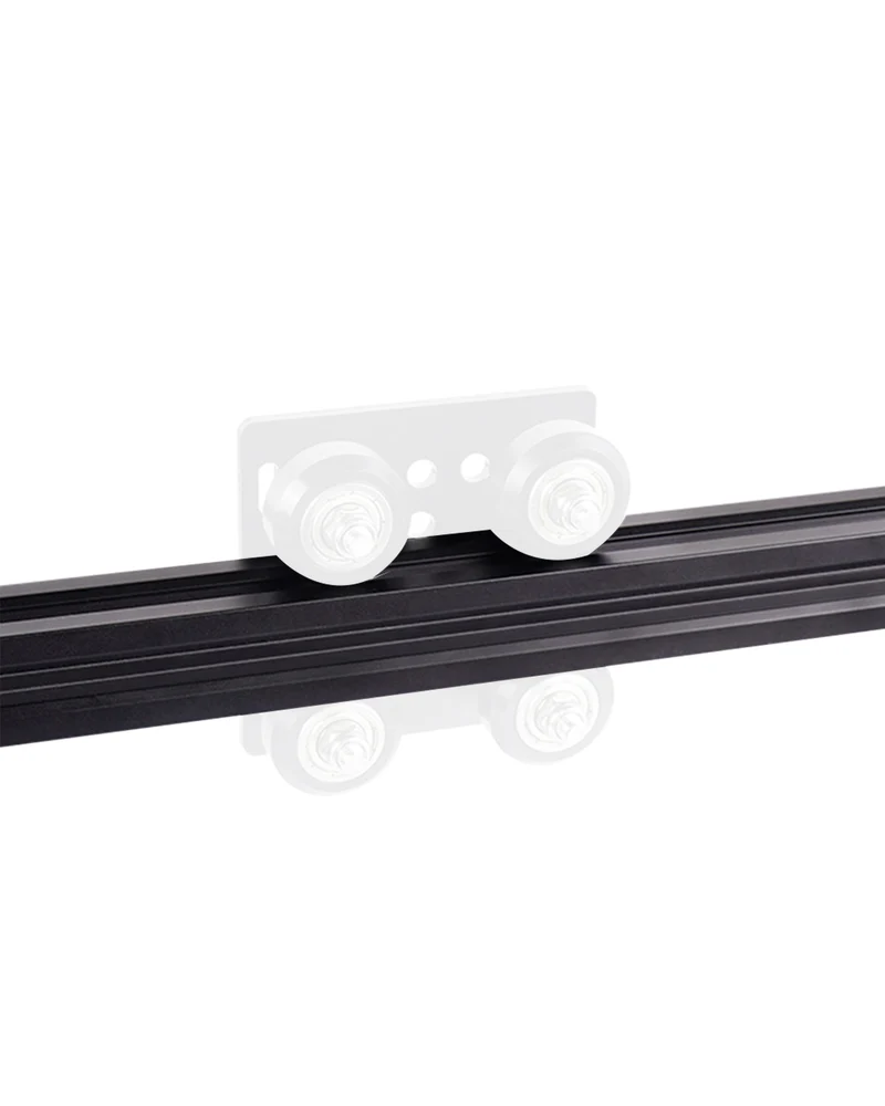 4 Stück 2020 V Typ Schwarz Europäischer Standard Eloxierte Linearschiene Aluminiumprofilextrusion für DIY 3D-Drucker und CNC-Maschinen
