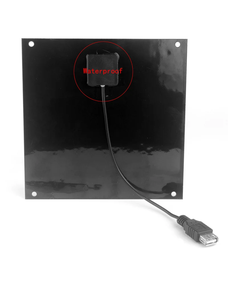 Solarlüfter 120 mm USB – wasserdicht, 5W, für Gewächshaus & Stall | euroharry