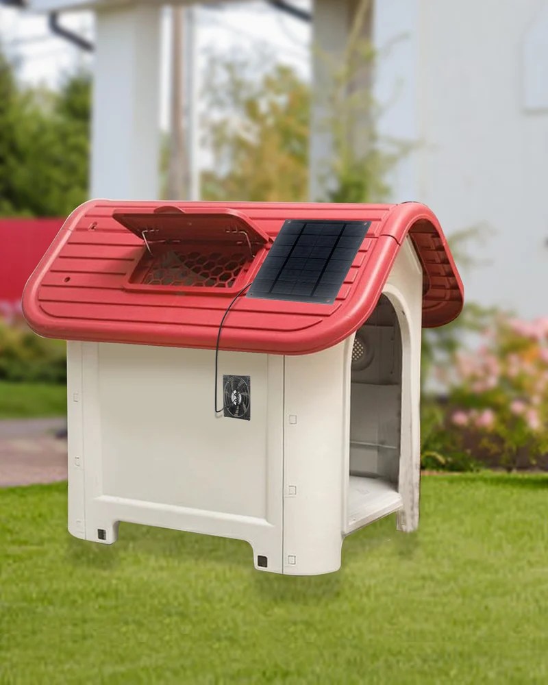 Solarlüfter 120 mm USB – wasserdicht, 5W, für Gewächshaus & Stall | euroharry