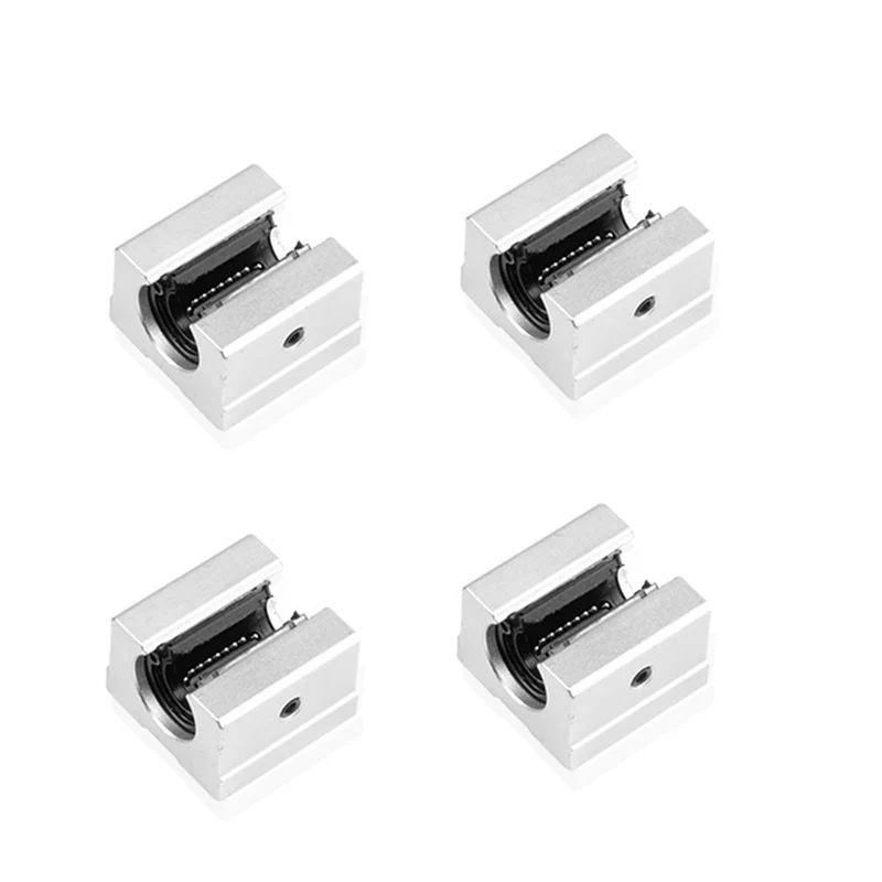 4 Stücke Aluminium Linearlager CNC Teile Öffnen Linearkugellager Gleitblock fürür Linearschiene