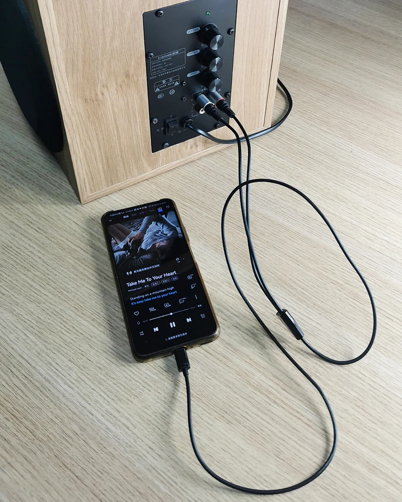 euroharry 1m USB Typ C auf Dual RCA Cinch Stecker Audio Stereo Y Splitter Adapterkabel Kompatibles Handtelefon