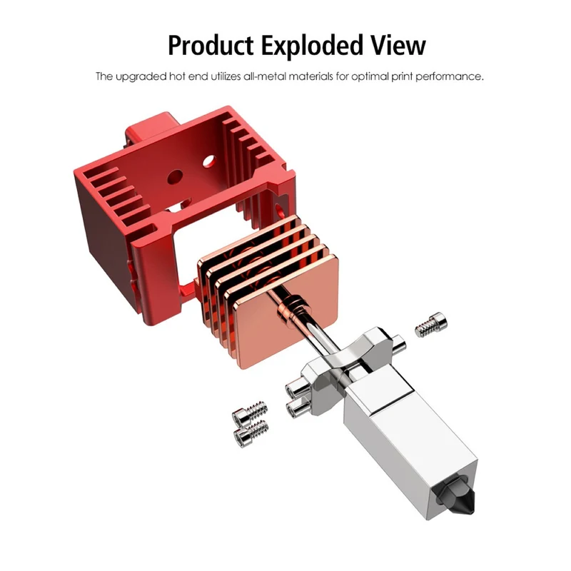 Modefine 3D M1 Pro Hotend 0,4mm für Bambu Lab X1 Serie
