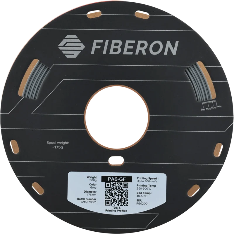 Polymaker Fiberon™ PA6-GF25 Grau 1,75 mm 500 g