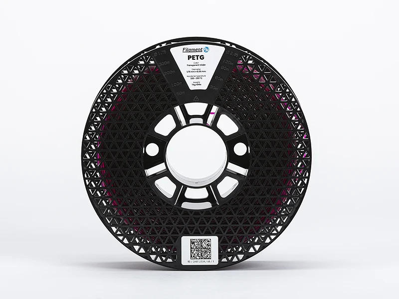 PETG Transparent Violett (1,75 mm; 1 kg)