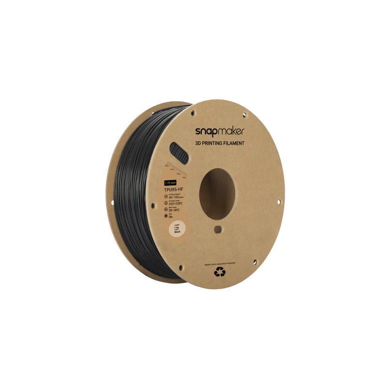 Black High Flow TPU95 Filament (1kg)