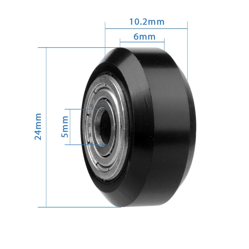 6× V-Nut POM Riemenscheibe Passivrad 625Z für Ender 3 CR-10 3D Drucker | euroharry