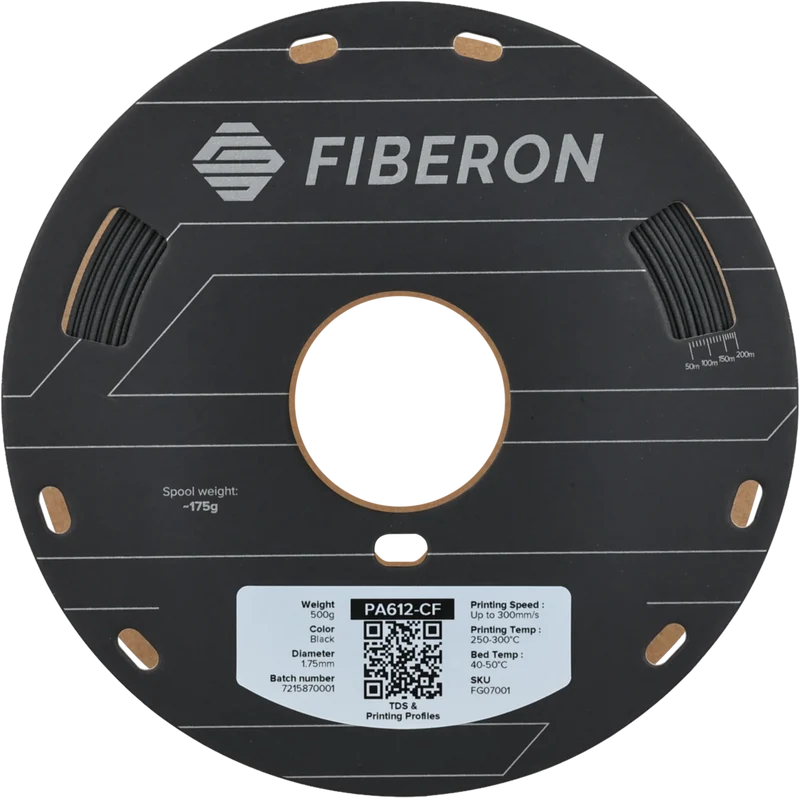 Polymaker Fiberon™ PA612-CF15 Schwarz 1,75 mm 500 g