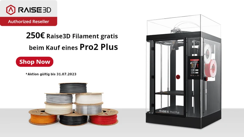 Raise3D Pro2 Plus 3D-Drucker mit Dual-Extruder