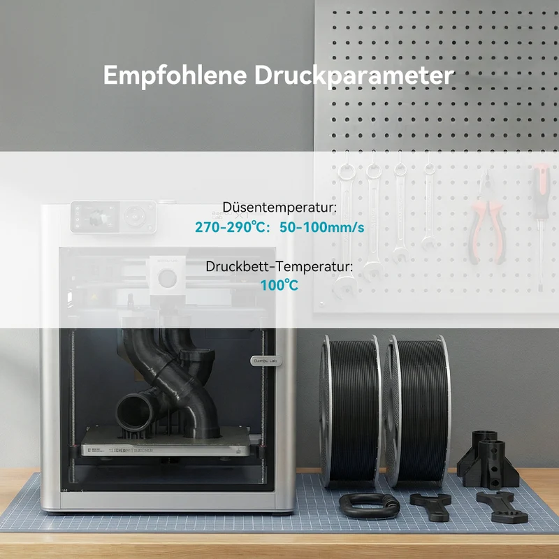 Nylon-6 Kohlefaser (PA6-CF) 3D Drucker Filament 1KG/0.5KG