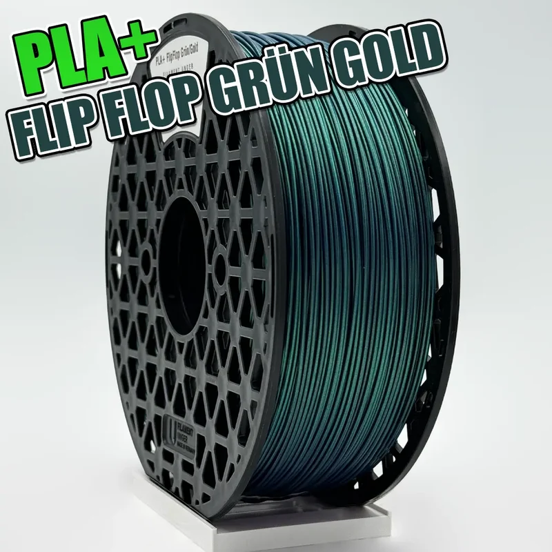 PLA+ Flip Flop Grün Gold