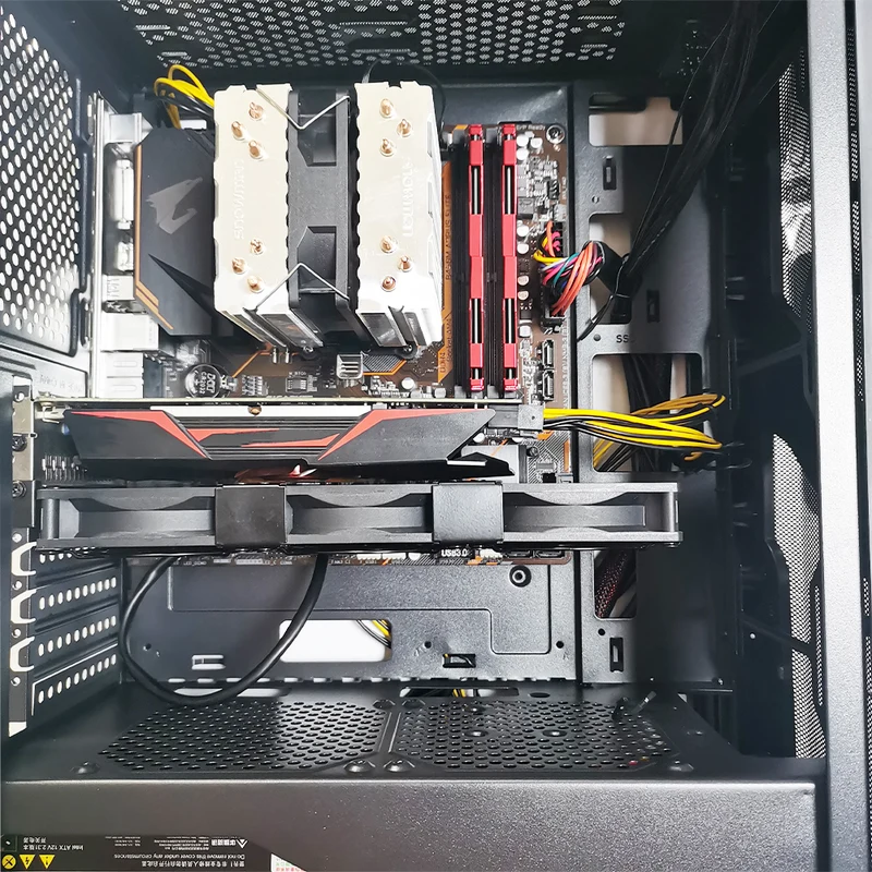 Grafikkarten-Lüfter 3×92 mm PWM – PCI-Halterung, 5V/7V/12V | euroharry