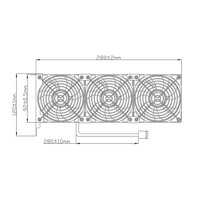 Grafikkarten-Lüfter 3×92 mm PWM – PCI-Halterung, 5V/7V/12V | euroharry