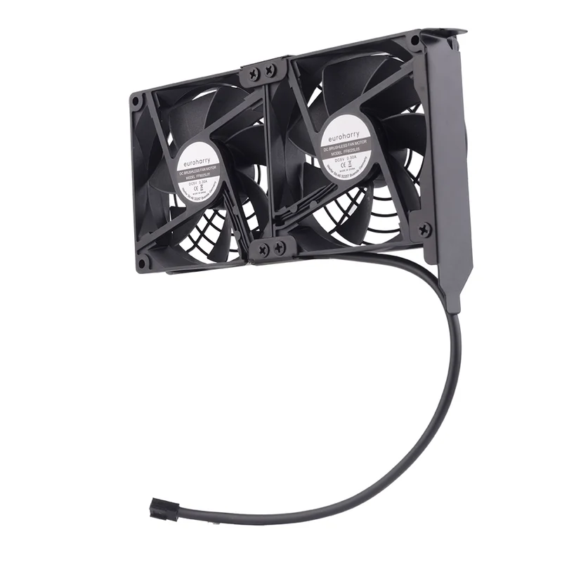 Grafikkarten-Lüfter 2×92 mm – PCI-Halterung, 5V/7V/12V | euroharry