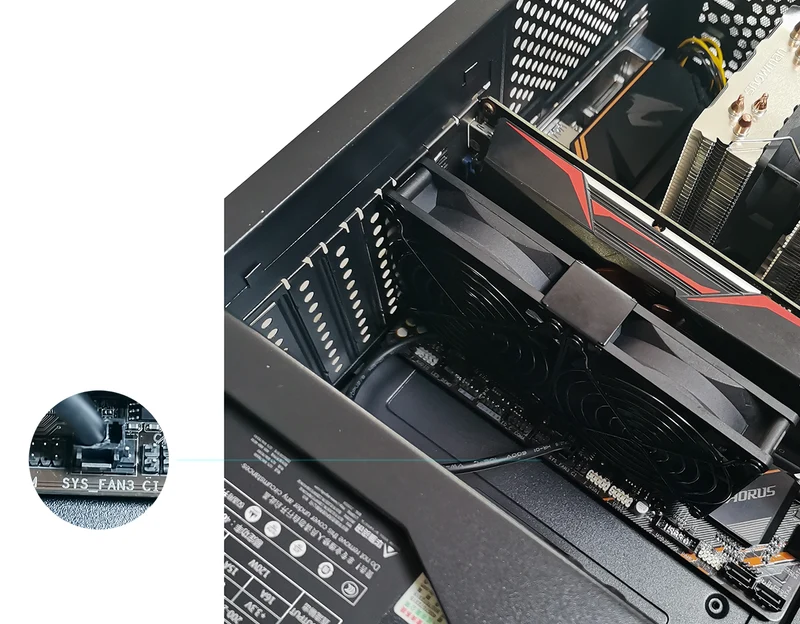 Grafikkarten-Lüfter 2×92 mm – PCI-Halterung, 5V/7V/12V | euroharry