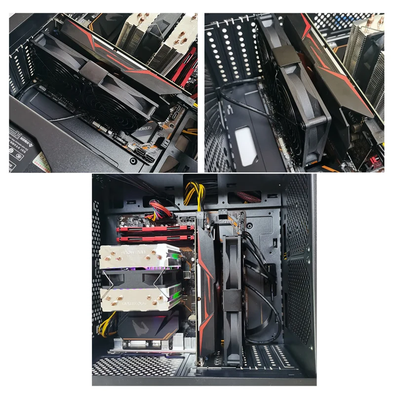 Grafikkarten-Lüfter 2×92 mm – PCI-Halterung, 5V/7V/12V | euroharry