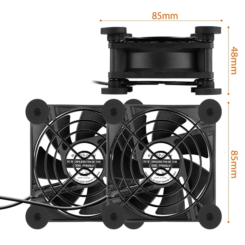 USB PC Lüfter 80 mm 2-in-1 – leise, 5V, einstellbar | euroharry