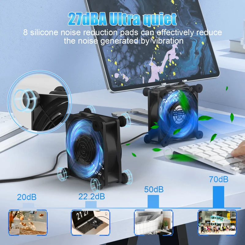 USB PC Lüfter 120 mm 2-in-1 – leise, 5V, einstellbar | euroharry